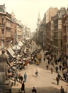 Cheapside, Londyn, ok. 1890-1900 autorstwa Detroit Publishing Co.