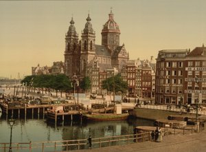 Kościół Mikołaja, Amsterdam, 1890-90 autorstwa Detroit Publishing Co.