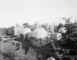 Obserwatorium, Harvard College, ok. 1900 (zdjęcie czarno-białe) autorstwa Detroit Publishing Co.