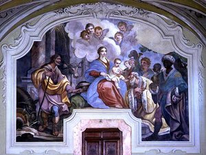 Adoracja Trzech Króli, z refektarza autorstwa Diacinto Fabbroni
