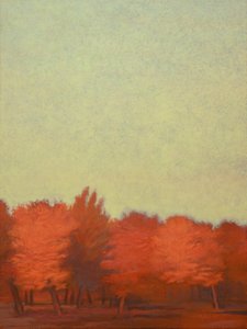 Czerwony sad-ii, 2008 (pastel na papierze)