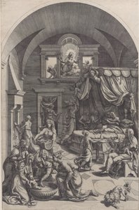 Narodziny św. Jana Chrzciciela, 1555-88.
