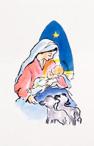 Madonna z Dzieciątkiem z Barankami, 1996 (wc)