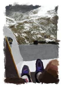 Escorada, 2022 (grafika cyfrowa wykonana na iPadzie) autorstwa Diego Beyro