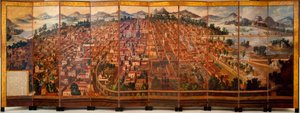 Miasto Meksyk, ok. 1690 r. autorstwa Diego Correa