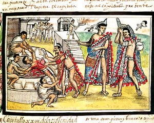 Fol.70v Human Sacrifice, z „Codex Duran” 1579 (welin)