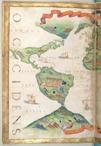 Ameryka, fragment atlasu świata, 1565 (welin)
