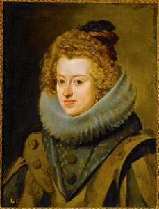 Infantka Maria, królowa Węgier ... (obraz na płótnie) autorstwa Diego Rodriguez de Silva y Velazquez