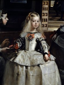 Las Meninas, Szczegół: Margarita Teresa w otoczeniu służby i dworskich karłów
