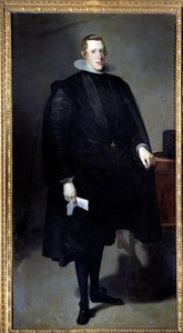 Portret u stóp Filipa IV (1605 - 1665). Obraz Diego Rodrigueza de Silva y Velasquez (1599-1660) autorstwa Diego Velázquez