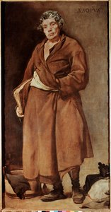 Portret Ezopa, greckiego pisarza (olej na płótnie) autorstwa Diego Velázquez