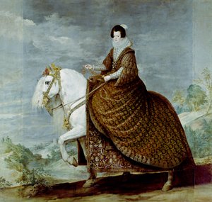 Portret królowej Izabeli Burbonskiej na koniu