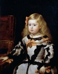 Portret infantki Małgorzaty (1651-1673), córki króla Hiszpanii Filipa IV i jego drugiej żony Mariany z Austrii autorstwa Diego Velázquez