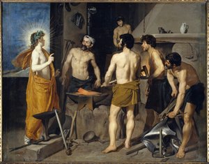 Kuźnia malarstwa Wulkan autorstwa Diego velasqueza (1599-1660) 1630 nd. 2,23x2,90 m Madryt, Muzeum Prado