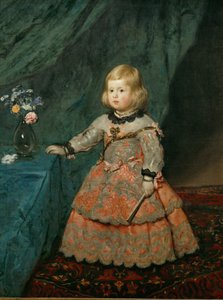 Infantka Margarita Teresa w różowej sukni ... (obraz na płótnie) autorstwa Diego Rodriguez de Silva y Velazquez
