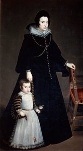 Dona Antonia Ifenarrietta i jej syn, 1631 autorstwa Diego Velázquez