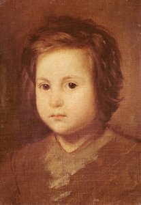 Głowa dziecka, 1650 autorstwa Diego Velázquez