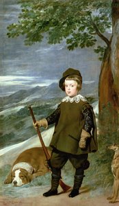 Książę Balthasar Carlos (1629-49) przebrany za myśliwego, 1635-36 autorstwa Diego Velázquez