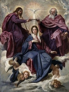 Koronacja Dziewicy, 1635-1636 autorstwa Diego Velázquez