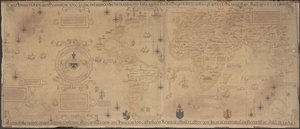 Propaganda mapy świata, 1529 autorstwa Diogo Ribeiro