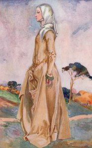 Kobieta czasów Henryka I 1154-1189 autorstwa Dion Clayton Calthrop