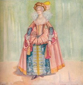 Kobieta czasów Jakuba I, 1907 autorstwa Dion Clayton Calthrop