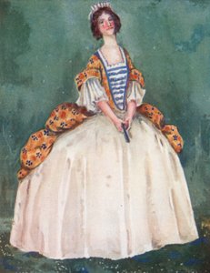 Kobieta czasów królowej Anny 1702-1714 autorstwa Dion Clayton Calthrop