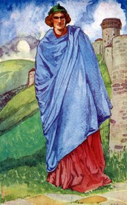 Strój męski za panowania Henryka III (1216-1272) autorstwa Dion Clayton Calthrop