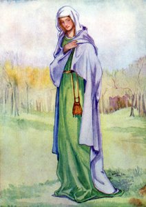 Strój kobiecy za panowania Henryka III autorstwa Dion Clayton Calthrop