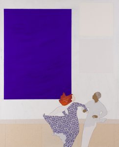 Klein inspiruje do tańca, 2020 (kolaż) autorstwa Dione Verulam