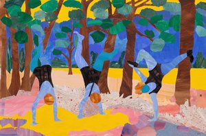 Reniferki na brzegu rzeki autorstwa Dione Verulam