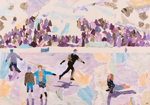 Skating en plein air, 2015 (kolaż)