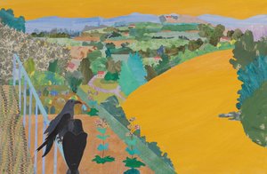 Złoty Ren i kruki Wotana, cykl Pierścień Wagnera, 2024 (kolaż)