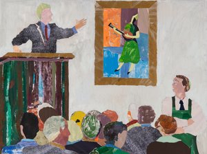 Mandolinista, 2020 (kolaż)