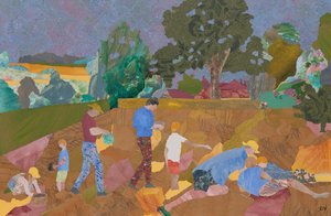 Żółty grzechotnik (kolaż) autorstwa Dione Verulam