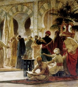 Abd Al-Rahman III, fragment obrazu Dionisa Baixerasa w Verdaguer autorstwa Dionisio Baixeras Verdaguer