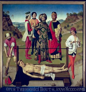 Męczeństwo św. Erazma, panel centralny z Tryptyku św. Erazma, ok. 1460