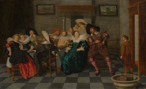 Bankiet, 1628. autorstwa Dirck Hals