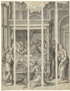 Śmierć Maryi Panny autorstwa Dirck Pietersz. Crabeth