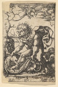 Człowiek z rybą, 16 sierpnia 1522. autorstwa Dirck Vellert