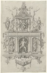 Blazon izby Haarlem retoryki De Wijngaertrancken