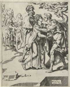 Izaak pozdrawia Rebekę Isaac