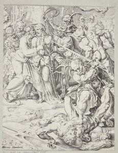Zdrada Chrystusa autorstwa Dirck Volckertsz. Coornhert