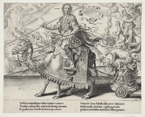 Triumf Izaaka autorstwa Dirck Volckertsz. Coornhert