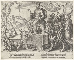 Triumf Chrystusa Triumf cierpliwości (tytuł serii) Patientiae Trivmphvs (tytuł serii) autorstwa Dirck Volckertsz. Coornhert