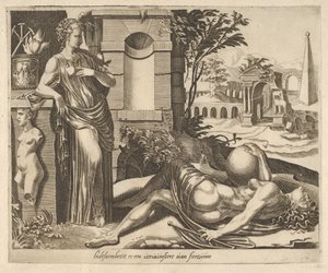 Cierpliwość jako zwycięzca nad fortuną z Sześciu przysłów o fortunie, ca. 1560.