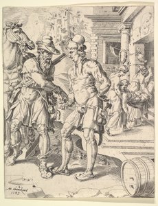 Przypowieść o dobrym Samarytaninie, 1549. autorstwa Dirck Volkertsen Coornhert