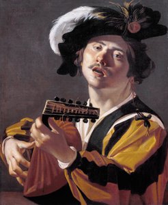 Lutnista autorstwa Dirck van Baburen