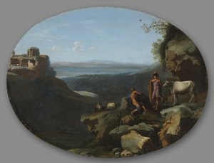Merkury i Argus w krajobrazie, c. 1635.