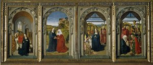 Cztery sceny z życia Matki Boskiej, ok. 1442-1445 autorstwa Dirk Bouts